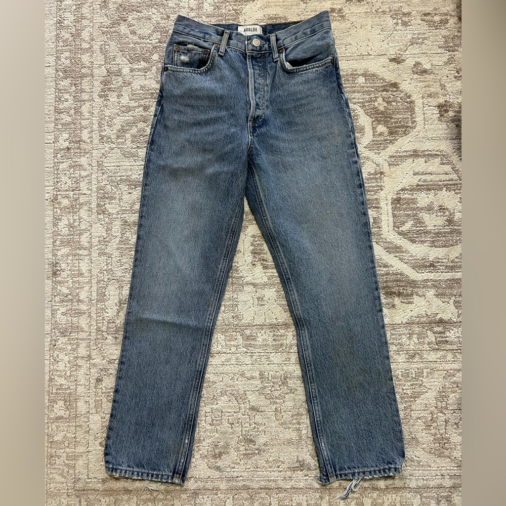 Agolde women’s Riley high rise straight leg Jean